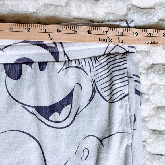 Disney Women’s Pajama Bottoms - White with Black Mickey Mouse Design - Picture 11 of 12